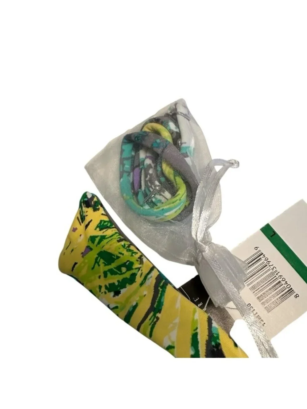 NWT Anne Cole | Green & Purple Tropical Print Swim 2 Piece Suit Set Size M/L